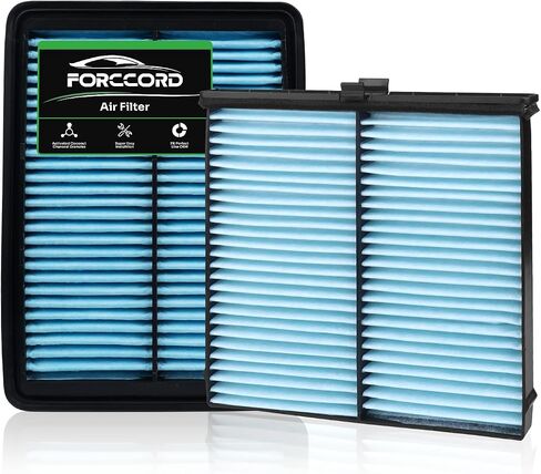 1Pcs HEPA Cabin Air Filter and 1Pcs Engine Air Filter Fit for 2016-2023 Mazda CX-9 2.5L Activated Carbon Cabin Filter Replacement CF12157 PY8W133A0 in Saudi Arabia