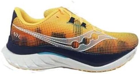 Saucony Men's Endorphin Speed 4 Sneaker, VIZIGOLD/Navy, 11 in Saudi Arabia