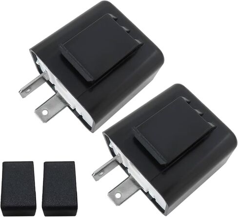 ل Honda/Yamaha/Suzuki - 12V 2 PIN LED Flasher Relay (2 Pack) إصلاحات Hyper Flash ، التي تم تحديثها بواسطة Loner in Kuwait
