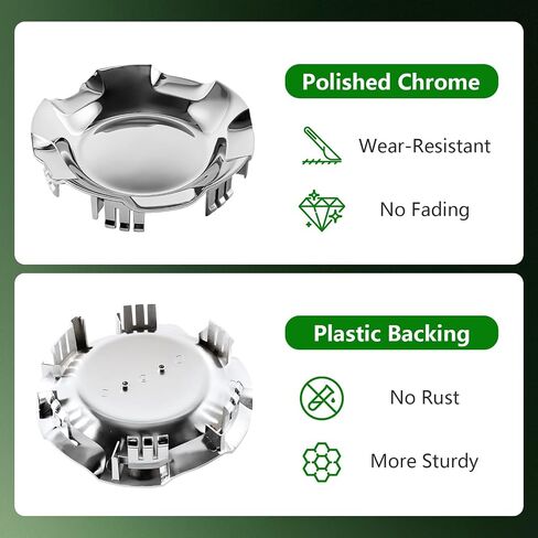 4PCS Wheel Center Caps Hubcap Cover (20" 5-Spoke Wheels Only) for Chevrolet Silverado Avalanche 2007-2013 Suburban Tahoe 2007-2014 Replaces 9596007, 9595152 in Saudi Arabia