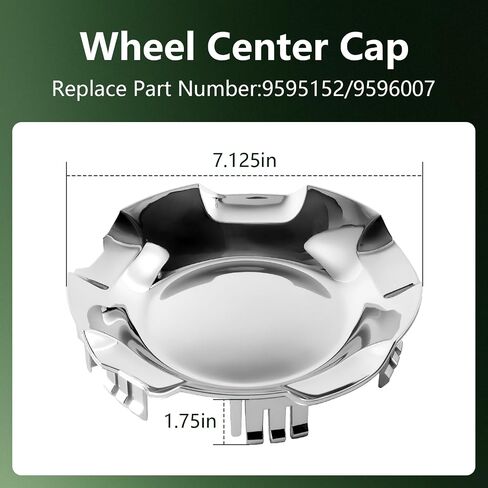 4PCS Wheel Center Caps Hubcap Cover (20" 5-Spoke Wheels Only) for Chevrolet Silverado Avalanche 2007-2013 Suburban Tahoe 2007-2014 Replaces 9596007, 9595152 in Saudi Arabia