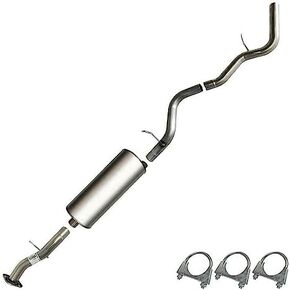 Northeastern Exhaust | Intermediate Pipe, Muffer and Tail Pipe Exhaust System Kit Compatible for Escalade Tahoe Yukon 2001-2006 4.8L 5.3L | Free Clamps Included in Kuwait