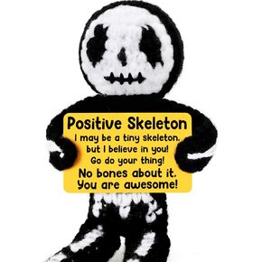 هدايا كروشيه إيجابية هيكل عظمي هدايا عيد ميلاد عيد ميلاد تقدير الأسبوع هدايا التخرج للنساء الرجال له ، هالوين قوطية ديكور خمر ، مراهقة صبي ديكور غرفة in Kuwait