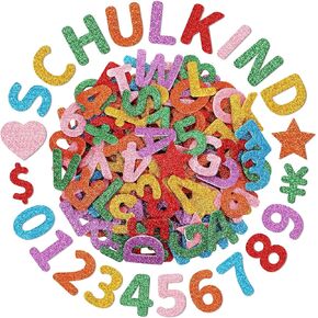 JULBEAR 300 Pcs Patriotic Glitter Star Foam Stickers Red Blue Silver Glitter Star Self-Adhesive Stickers Memorial Day for Kids Arts Crafts Independence Day 4th of July Decoration Supplies in Kuwait