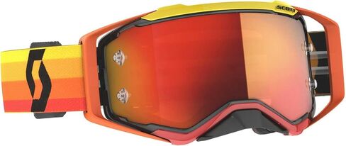 Scott Prospect Adult Off -Road Road Goggles - Orange/Yellow Cali/Orange Chrome Works Lens/Size One in Saudi Arabia