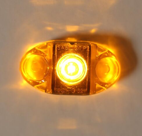 Tecniq ، Inc LED LED Oval Surface Mount Side Side Marker Light - الولايات المتحدة الأمريكية مصنوعة من أجهزة الكمبيوتر المصنفة (العنبر) in Saudi Arabia