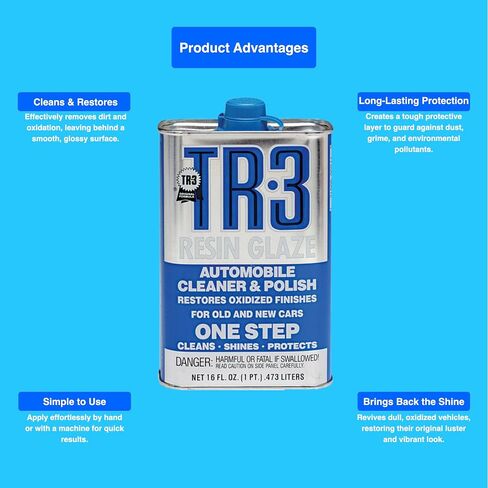 MPD Cobalt Charm TR Three Automobile Resin Glaze Cleaner & Polish - 16oz - Paint Restoration, Car Scratch Remover, Clear Coat Enhancer, Car Finish Protectant (Pack of 2) in Saudi Arabia