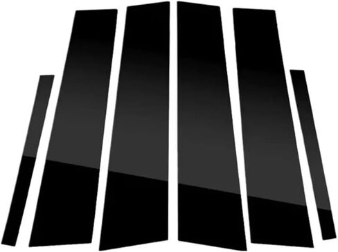 Auto parts Glossy Black Pillar Posts Fit For Nissan For Maxima 2016 2017 2018 2019 2020 2021 2022 Door Window Center Trim Stickers Cover Stable features and high reliability(Black-Glossy black) in Kuwait