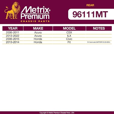 Metrix Premium 2 PCS Rear Stabilizer Bar Link K7470 Fits 2005-2020 Chrysler 300, 2004-2008 Pacifica, 2008-2020 Dodge Challenger, 2006-2020 Charger, 2005-2008 Magnum in Saudi Arabia
