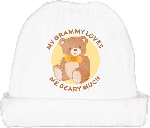 inktastic My Grammy Loves Me Beary Much Baby Beanie Hat in Saudi Arabia