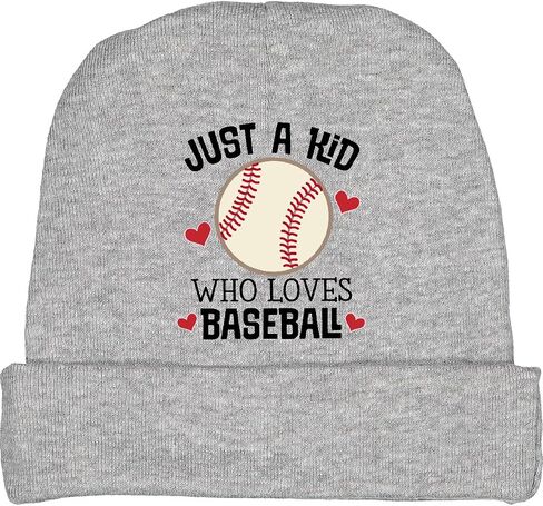 inktastic Just a Kid Who Loves Baseball Baby Beanie Hat in Saudi Arabia