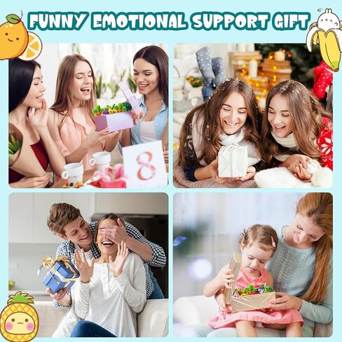 7pcs الدعم العاطفي الإيجابي المصنوع يدويًا ، دمى الكروشيه ، دمى محبوكة من الخضروات والفواكه ذات البطاقة الإيجابية ، هدية الكروشيه المحبوكة ، ديكور التشجيع in Kuwait