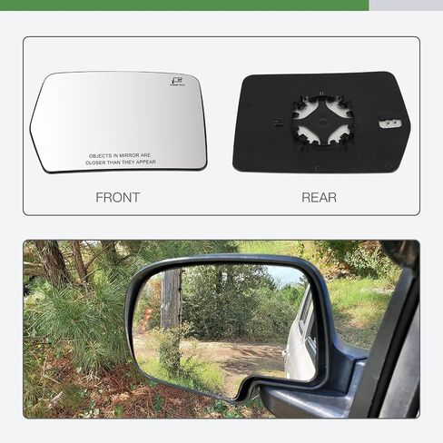 SCITOO Exterior Mirror Glass Driver Left Side Fit for 2007-2011 For HONDA CR-V W/O HEATED Chrome Flat Replacement Side Mirror Glass RM27353-11P in Saudi Arabia