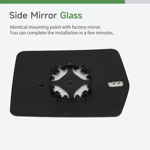 SCITOO Exterior Mirror Glass Driver Left Side Fit for 2007-2011 For HONDA CR-V W/O HEATED Chrome Flat Replacement Side Mirror Glass RM27353-11P in Saudi Arabia