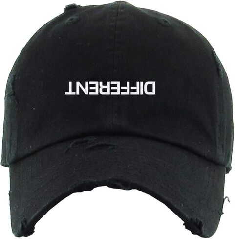 Different Vintage Baseball Cap Embroidered Cotton Adjustable Distressed Dad Hat in Kuwait