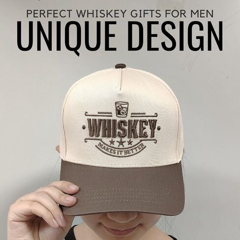 InnoBeta Whiskey Gifts for Men Hat Cap, Funny Adjustable Embroidered Trucker Hat for Birthday Christmas in Saudi Arabia