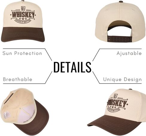 InnoBeta Whiskey Gifts for Men Hat Cap, Funny Adjustable Embroidered Trucker Hat for Birthday Christmas in Saudi Arabia