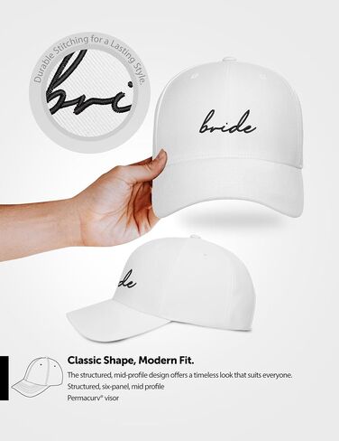 غطاء البيسبول العروس - قبعة العروس الممتازة للنساء - 6 لوحة منظمة Snapback in Kuwait