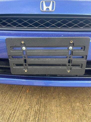 Front Bumper License Plate Tag Holder Mount Mounting Relocator Adapter Kit Bracket for Honda (All Models) Quantity Discount(9.95$ to 6.50$) (Each with 2 Screws + 4 Bolts & 4 Built-in Nuts) (1) in Saudi Arabia