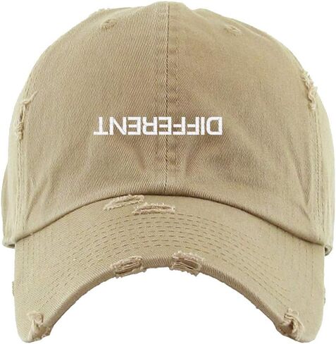 Different Vintage Baseball Cap Embroidered Cotton Adjustable Distressed Dad Hat in Kuwait