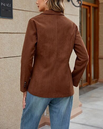 Ladyful Womens Baggy Corduroy Blazer Jacket Dressy Casual Work Suit Jacket Fall Winter Trendy Coat Outerwear in Saudi Arabia