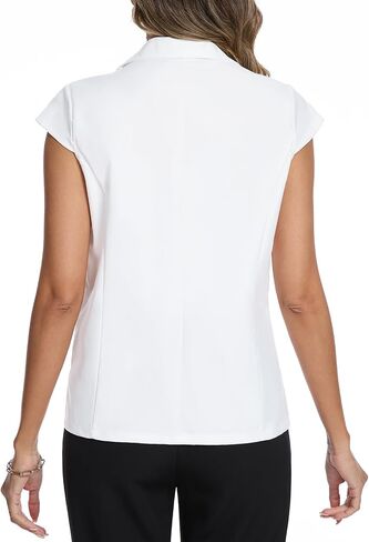 Mintlimit Cap Short Sleeve Blazers للنساء الأنيقة خفيفة الوزن خفيفة الوزن سترة الأمامية من الشق السترة السترة السترة السترة in Saudi Arabia