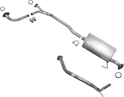 Replacement Part Exhaust System Muffler and Pipes Fits Nissan Titan 2004-2006 5.6L in Saudi Arabia