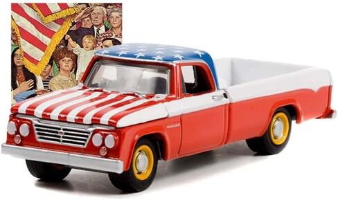 Greenlight 54060-C Norman Rockwell Series 4 - American Flag 1962 Dodge D-200 Pickup 1:64 Scale in Saudi Arabia