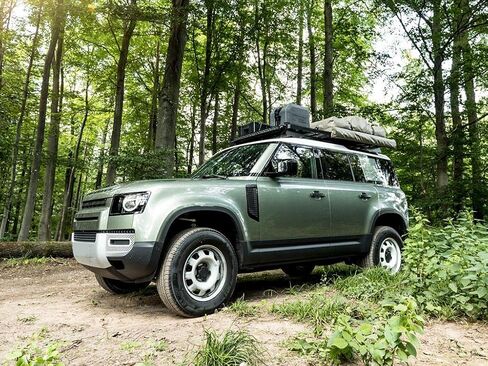 طقم رف سقف Runner Front Front Fronner مع Land Rover New Defender (Slimline II Contour 90) in Kuwait