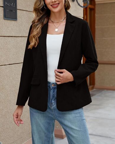 Ladyful Womens Baggy Corduroy Blazer Jacket Dressy Casual Work Suit Jacket Fall Winter Trendy Coat Outerwear in Saudi Arabia
