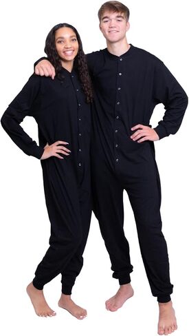 Cotton Onesie Footless Union Suit Drop Seat Pajama for Men and Women in Saudi Arabia