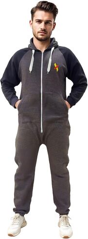 Juicy Trendz Fuxion Mens Novelie Phemsuit - Dark Wooded Oneie للرجال والنساء - مرتدي ملابس ومراف in Kuwait