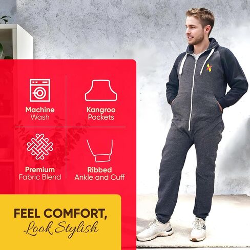 Juicy Trendz Fuxion Mens Novelie Phemsuit - Dark Wooded Oneie للرجال والنساء - مرتدي ملابس ومراف in Kuwait