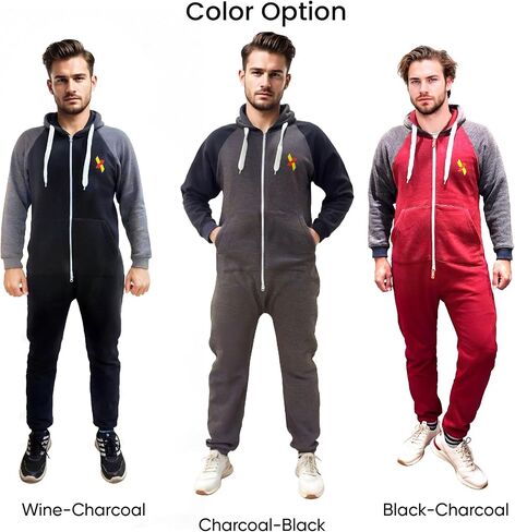 Juicy Trendz Fuxion Mens Novelie Phemsuit - Dark Wooded Oneie للرجال والنساء - مرتدي ملابس ومراف in Kuwait