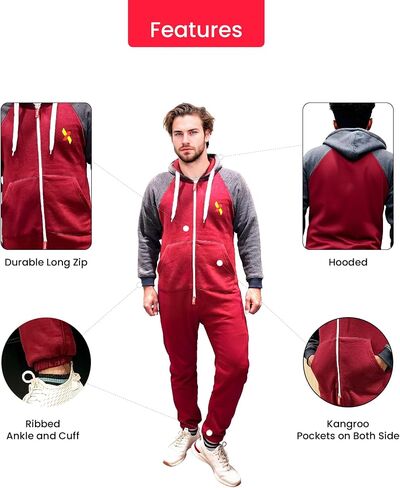 Juicy Trendz Fuxion Mens Novelie Phemsuit - Dark Wooded Oneie للرجال والنساء - مرتدي ملابس ومراف in Kuwait