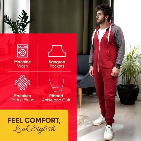 Juicy Trendz Fuxion Mens Novelie Phemsuit - Dark Wooded Oneie للرجال والنساء - مرتدي ملابس ومراف in Kuwait