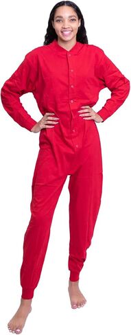 Cotton Onesie Footless Union Suit Drop Seat Pajama for Men and Women in Saudi Arabia