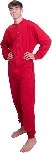Cotton Onesie Footless Union Suit Drop Seat Pajama for Men and Women in Saudi Arabia