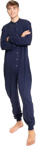 Cotton Onesie Footless Union Suit Drop Seat Pajama for Men and Women in Saudi Arabia
