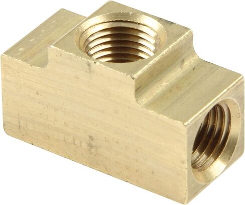 Allstar ALL50137-10 3/16" Inverted Flare Tee With 1/8" NPT Brake Line Adapter Fitting, (Pack of 10) in Saudi Arabia