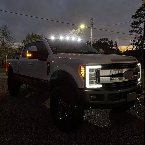 Solar Powered Wireless No Drill Truck Cab Roof LED with Motion Vibration Sensor IP67 Waterproof Roof Lights, Cab Marker Lights for Truck in Saudi Arabia