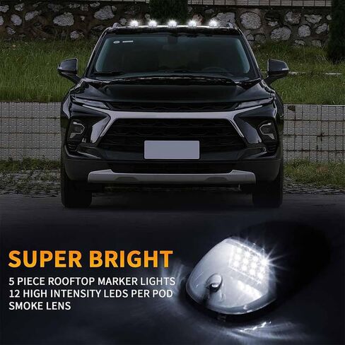 Solar Powered Wireless No Drill Truck Cab Roof LED with Motion Vibration Sensor IP67 Waterproof Roof Lights, Cab Marker Lights for Truck in Saudi Arabia
