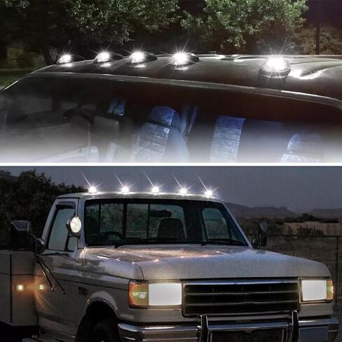 Solar Powered Wireless No Drill Truck Cab Roof LED with Motion Vibration Sensor IP67 Waterproof Roof Lights, Cab Marker Lights for Truck in Saudi Arabia