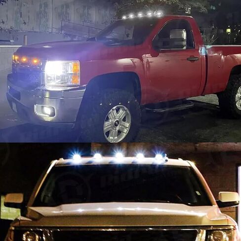 Solar Powered Wireless No Drill Truck Cab Roof LED with Motion Vibration Sensor IP67 Waterproof Roof Lights, Cab Marker Lights for Truck in Saudi Arabia