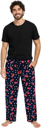 سروال مريح مريح للرجال مطبوع 100% من بوليستر الصوف القطبي الصغير in Kuwait