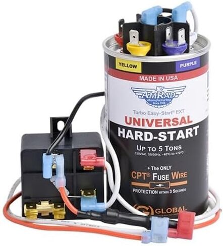 Replacement for Kickstart KS-1 - Amrad 1.5 to 5 ton Universal Hard Start Kit w/External Relay in Saudi Arabia
