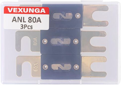 100A ANL FUSE 100 AMP Inline Blade Fuses 32V لـ CAR Audio Unverter Automotive Stereo (حزمة من 3 أجزاء) in Kuwait