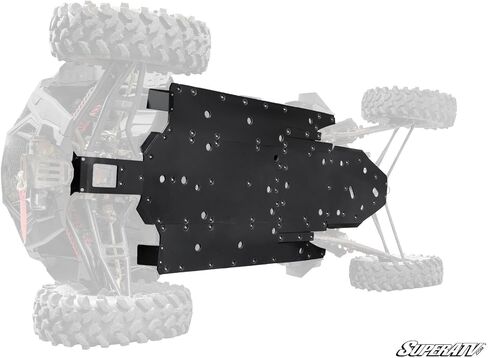 SuperATV ARMW Heavy-Duty Skid Plate for Polaris RZR XP 4 Turbo S (2019+) – Full Underbody Protection, Easy Clean-Up, Made in USA in Saudi Arabia
