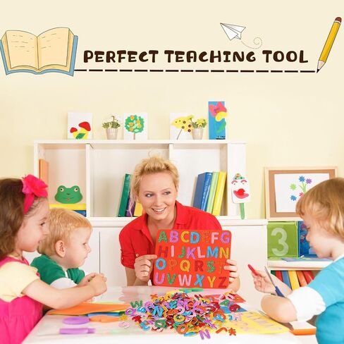 JULBEAR 300 Pcs Patriotic Glitter Star Foam Stickers Red Blue Silver Glitter Star Self-Adhesive Stickers Memorial Day for Kids Arts Crafts Independence Day 4th of July Decoration Supplies in Kuwait