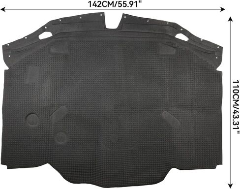 Hood Insulation Pad 1296802025 Replacement for Mercedes Benz 1990-1993 300SL 500SL 600SL/1994-1997 SL320/1994-2001 SL500/1994-2000 SL600/2002 R129 Hood Heat Liner Sound Deadening Heat Shield Mat in Saudi Arabia
